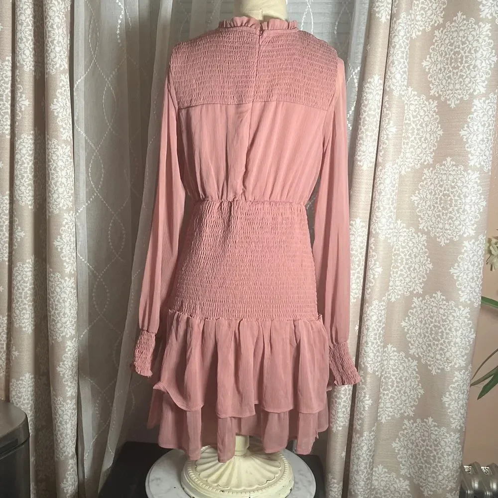 silk polka dot dress AGATA season_ Color:Beach Club Inauguration Fashion: Outfits Worn and fluid silk crêpe